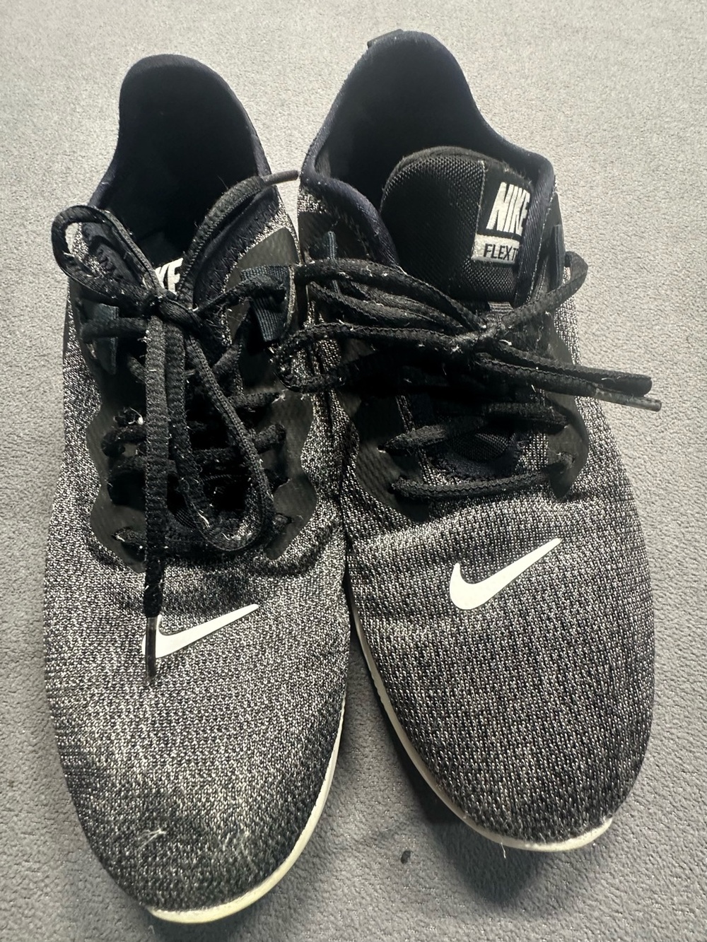 Nike Women’s Black & White Knit Running Sneakers